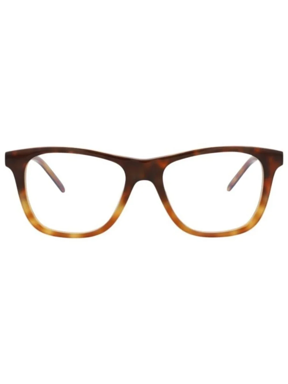 New Saint Laurent Unisex Square/Rectangle Havana Gold Transparent Fashion Design
